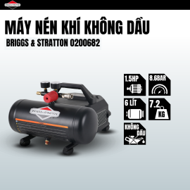 MÁY NÉN KHÍ KHÔNG DẦU 6L BRIGGS & STRATTON 0200682